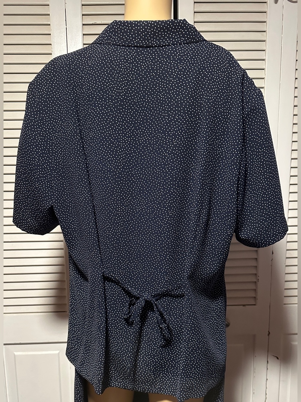 Appleseed’s Outfit Blue w/ White Polka Dot Short Sleeve Blouse & Pants 16 - Picture 3 of 7